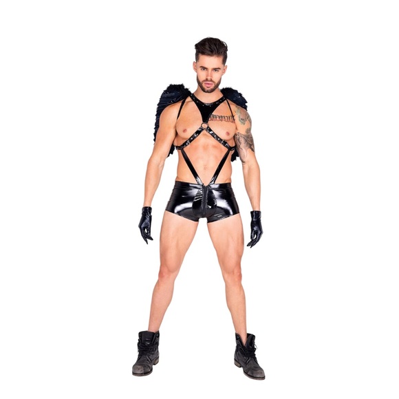 Roma 5027 1pc Dark Angel Men's Costume - Picture 1 of 2
